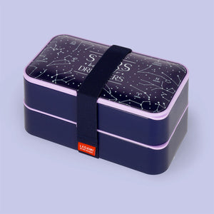 Legami - Fiambrera Bento de 1200 ml - Estrellas - Fiambrera Bento