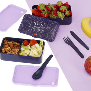 Legami - Fiambrera Bento de 1200 ml - Estrellas - Fiambrera Bento