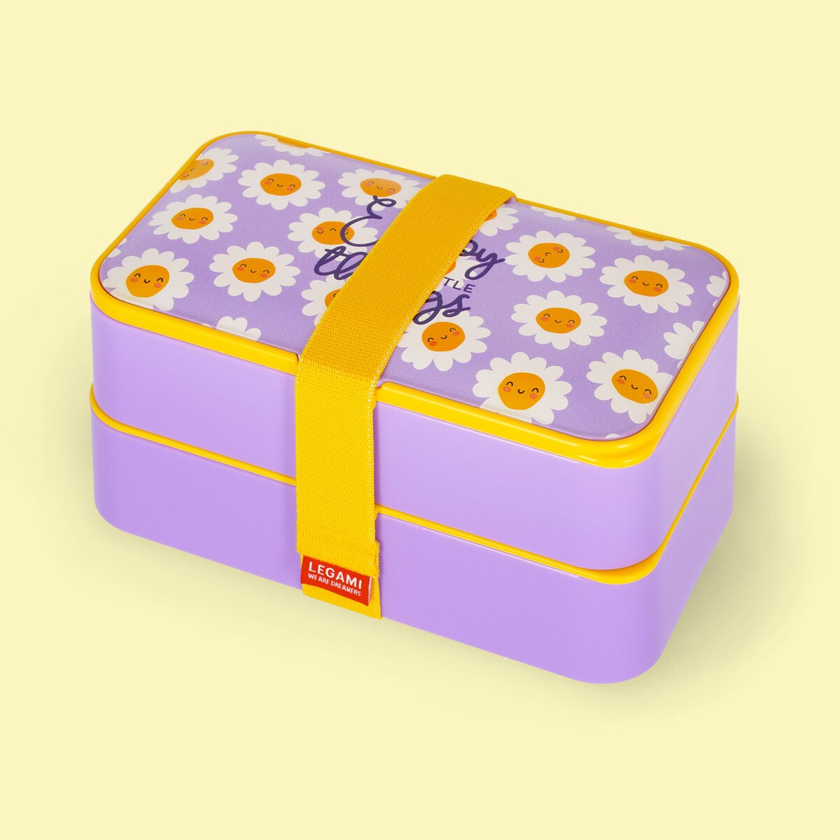 Legami - Fiambrera Bento de 1200 ml - Daisy - Fiambrera Bento