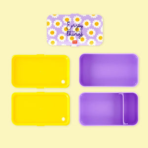 Legami - Fiambrera Bento de 1200 ml - Daisy - Fiambrera Bento