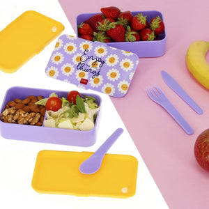 Legami - Fiambrera Bento de 1200 ml - Daisy - Fiambrera Bento