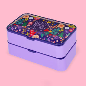 Legami - Fiambrera Bento de 1200 ml - Flores - Fiambrera Bento