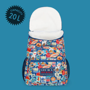 Legami - Mochila nevera de viaje con pegatinas