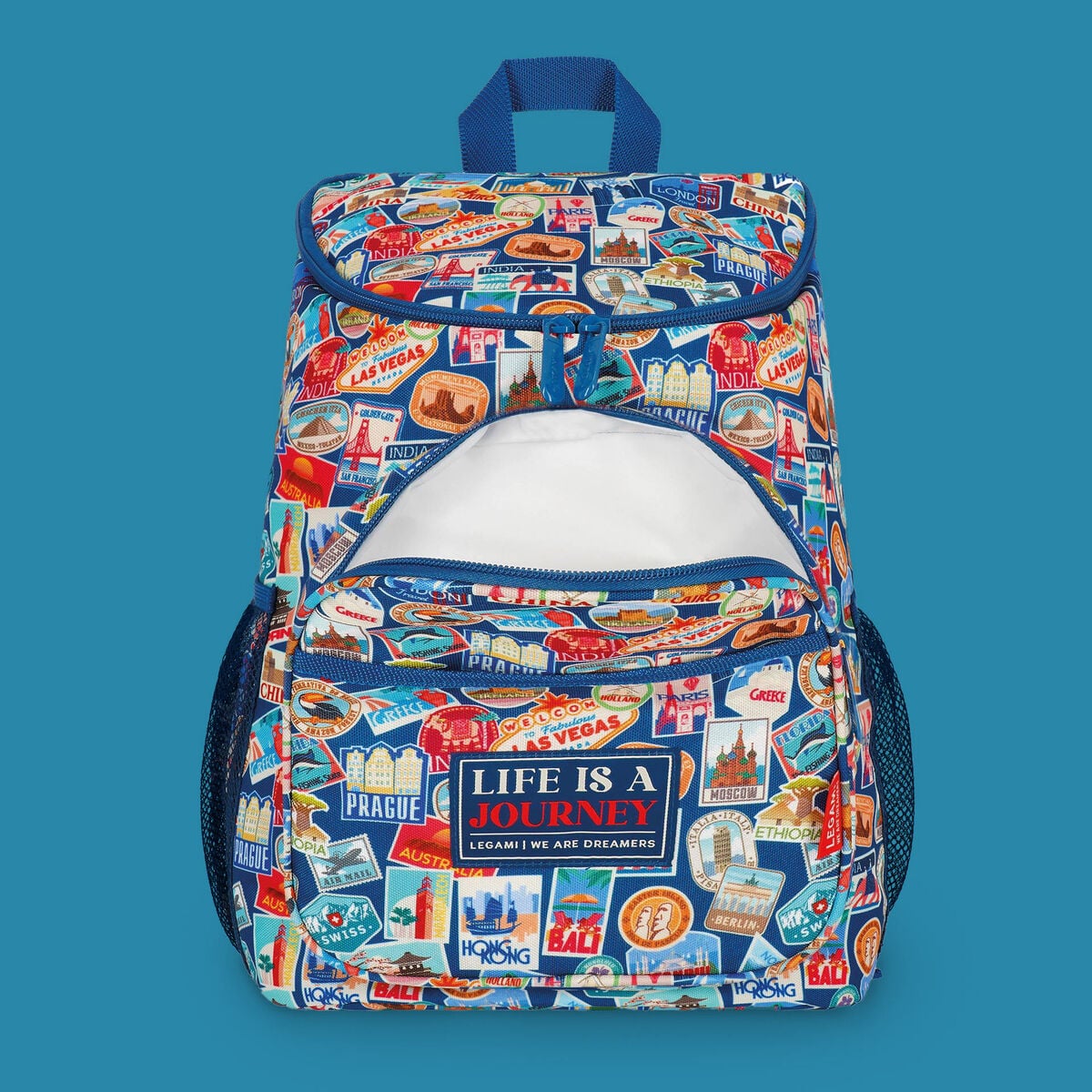 Legami - Mochila nevera de viaje con pegatinas