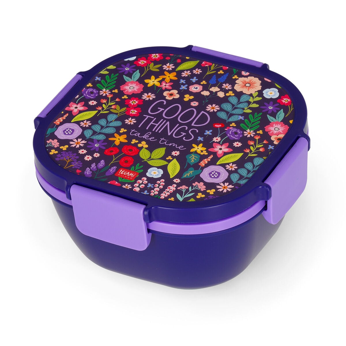 Legami - Fiambrera Bento de 1700 ml - Flores - Fiambrera Bento