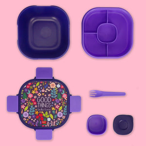Legami - Fiambrera Bento de 1700 ml - Flores - Fiambrera Bento