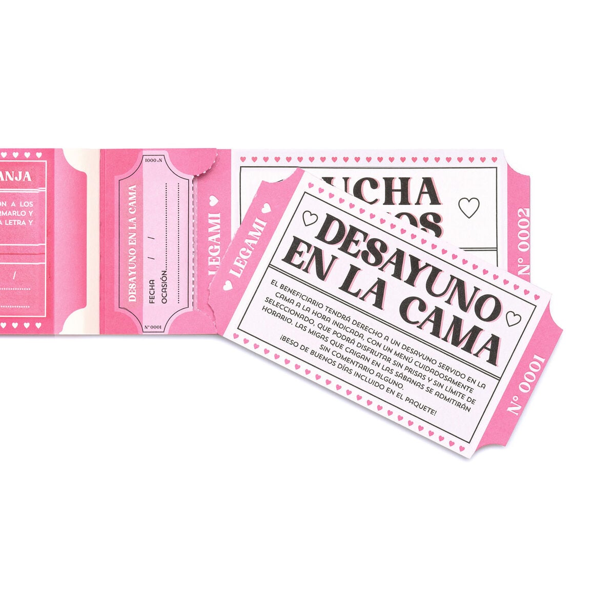 Legami - Libro 24 vales románticos - Español - Vales de regalo
