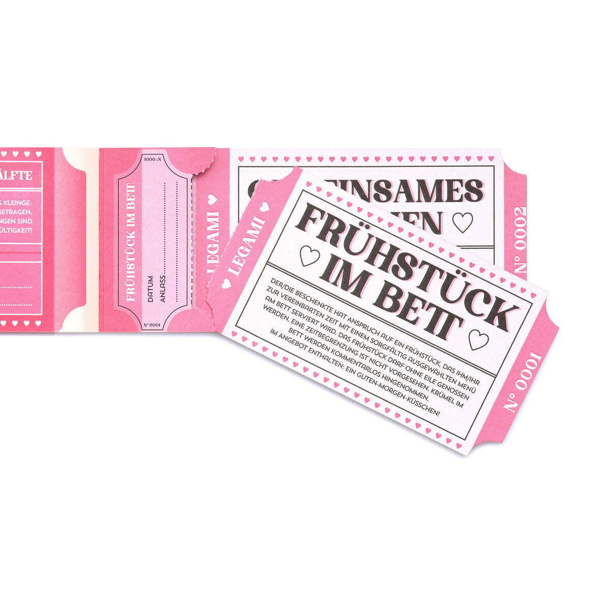 Legami - Libro 24 Romantic Vouchers - German - Gift Vouchers