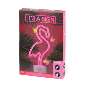 Legami - Lámpara LED con efecto neón - Flamenco - It's a Sign