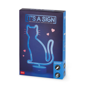 Legami - Lámpara LED con efecto neón - Gatito - It's a Sign