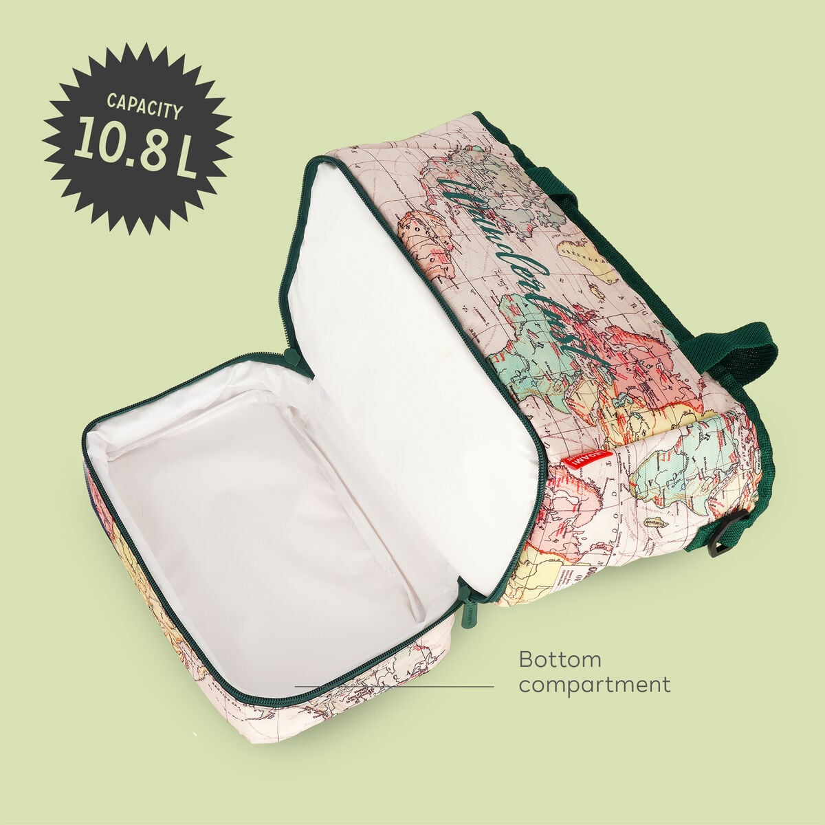 Legami - Bolsa de almuerzo de 10,8 l - Viaje - Bolsa de almuerzo