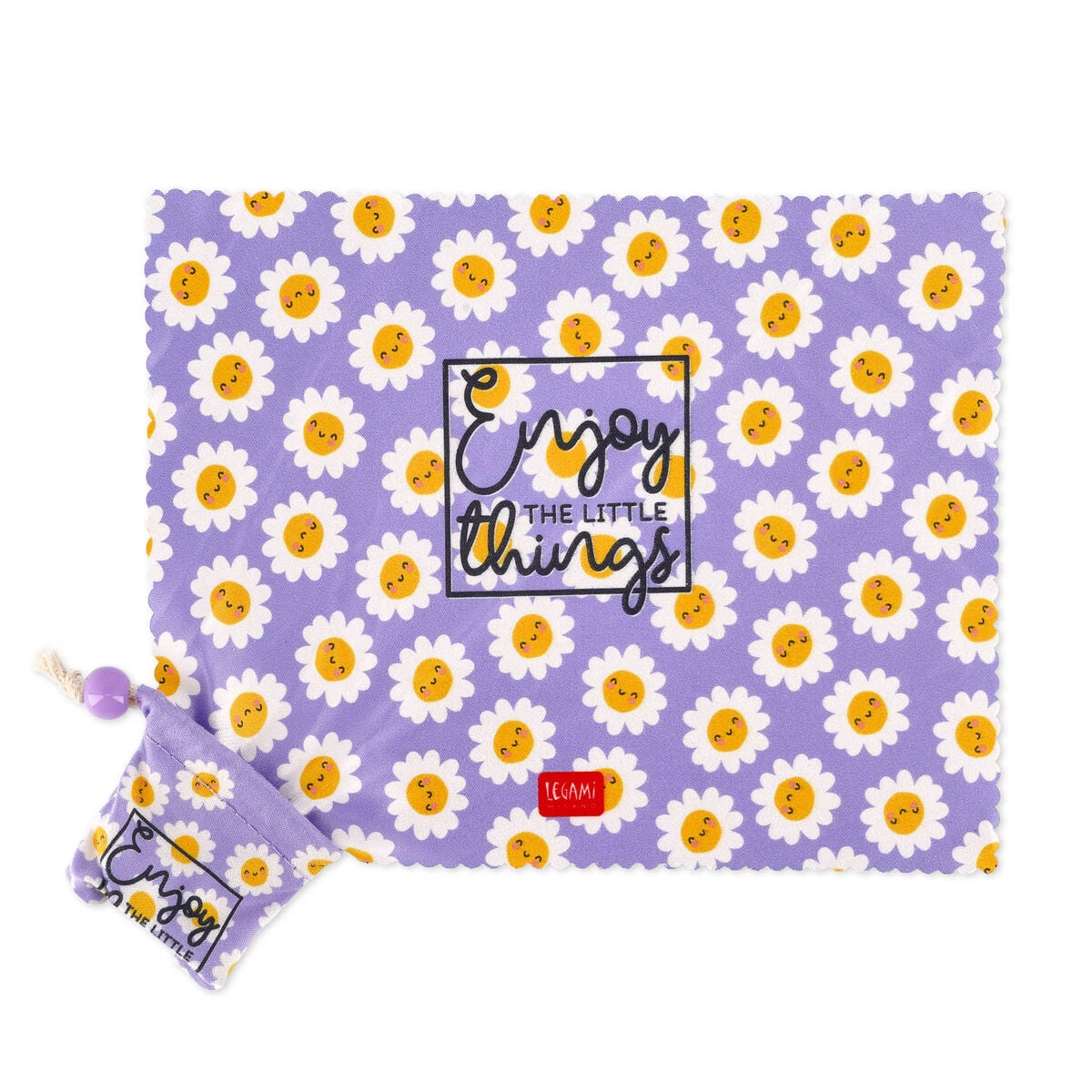 Legami - Gamuza de Limpieza para Pantallas y Lentes Daisy - SOS Mírame