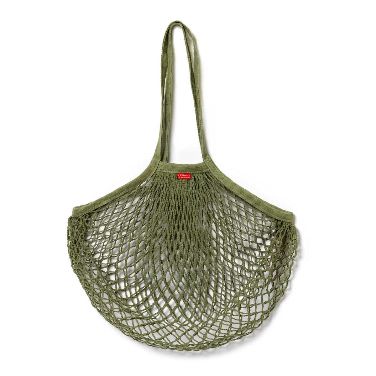Legami - Bolso de Malla de Algodón Verde