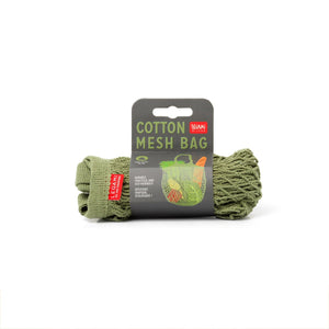 Legami - Bolso de Malla de Algodón Verde