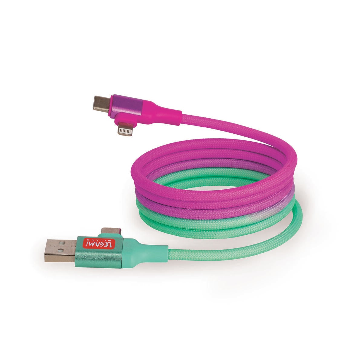 Legami - Cable de carga y sincronización magnético 4 en 1 - Magneticent