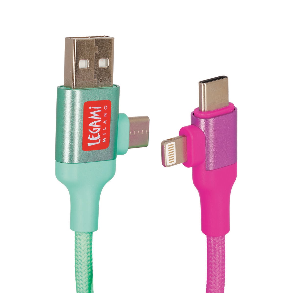 Legami - Cable de carga y sincronización magnético 4 en 1 - Magneticent
