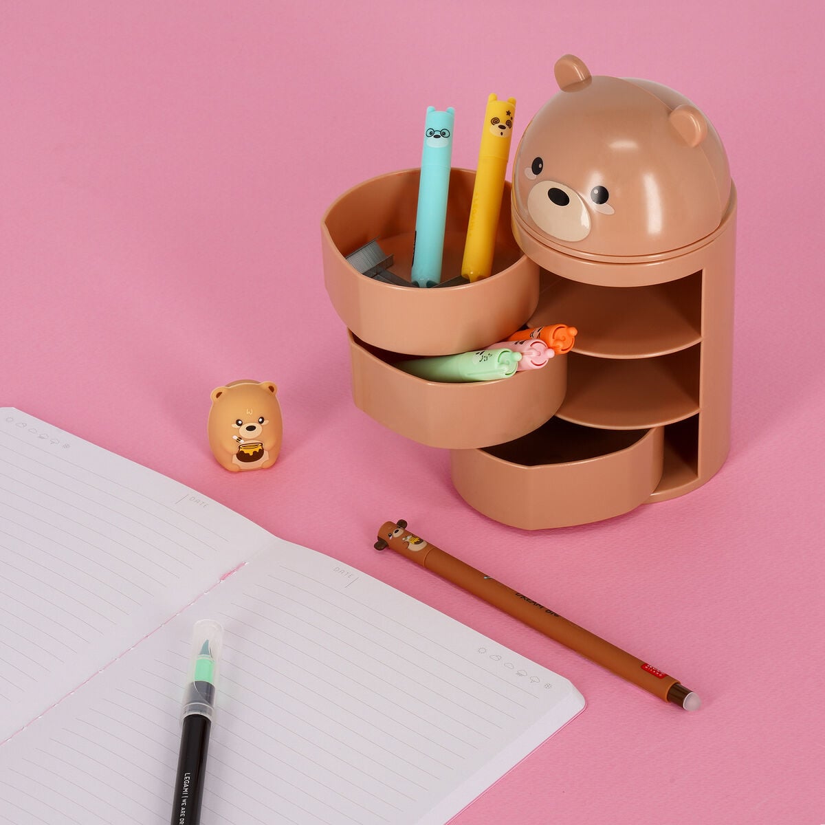 Legami - Organizador de escritorio con osito - Aww-Rganiser