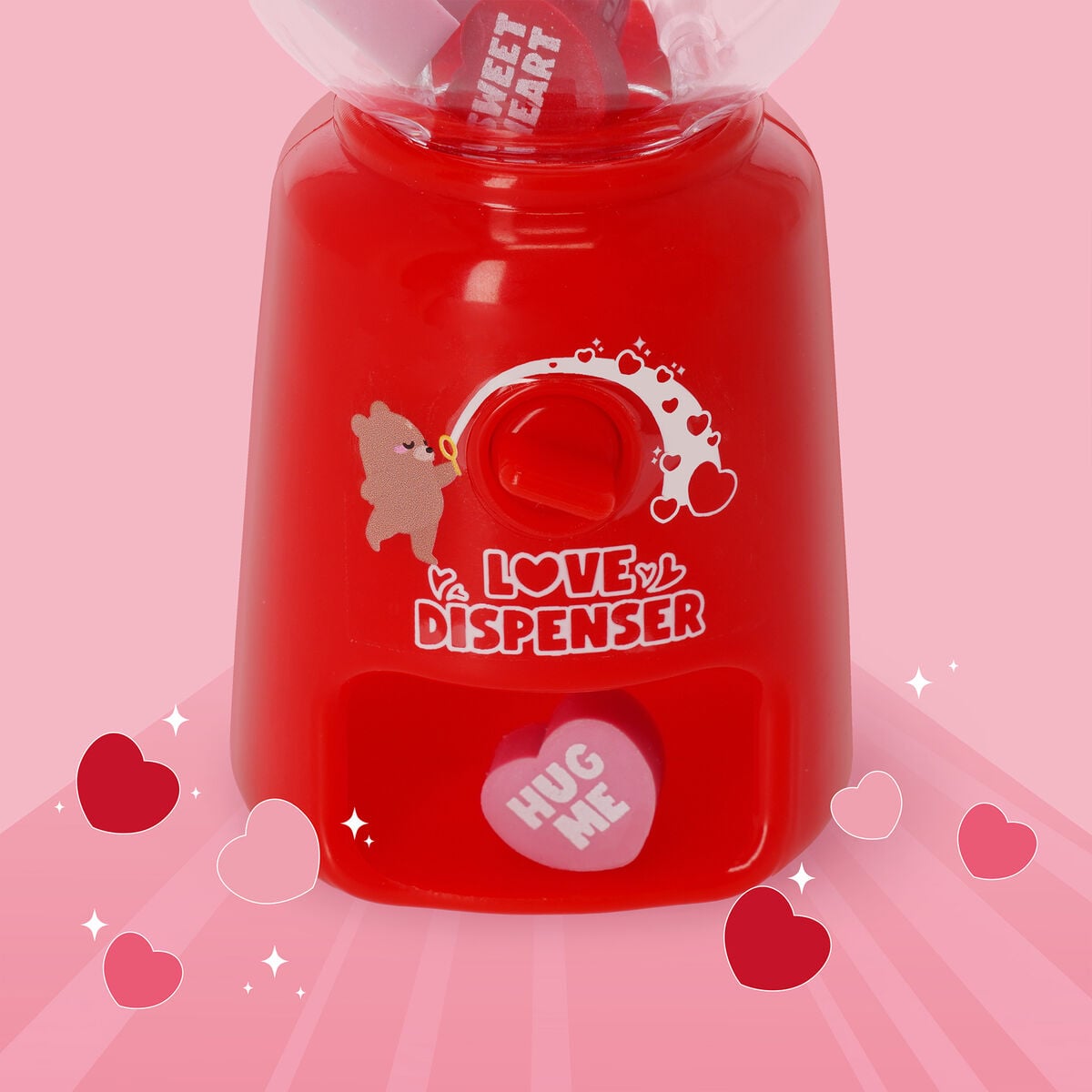 Legami - Mini Dispensador de Gomas de Borrar - Dispensador de Amor