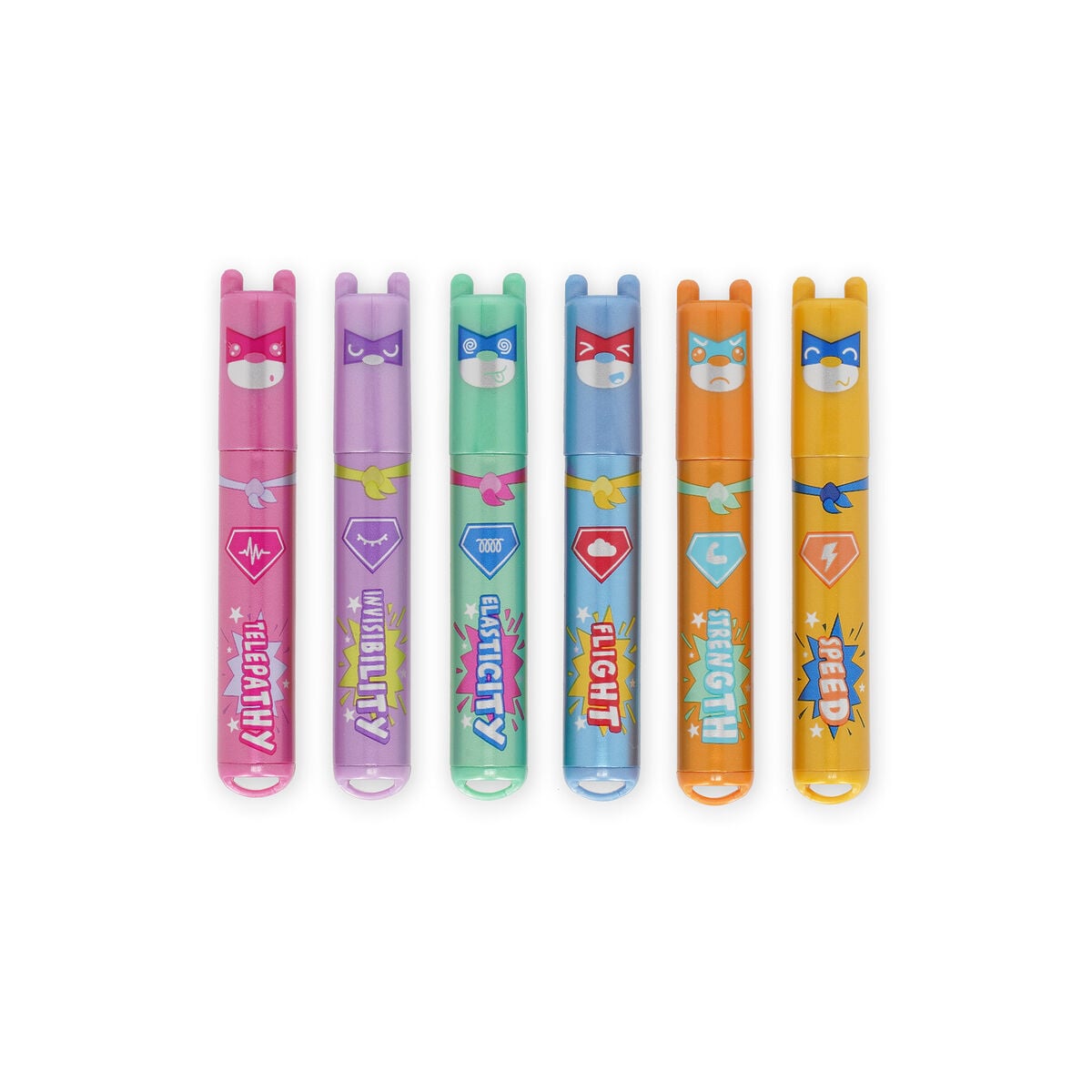 Legami - Set de 6 Mini Marcadores - Teddy's Superpower