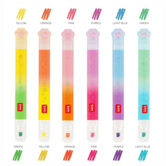 Legami - Set de 6 marcadores fluorescentes de doble punta Kitty - Miau