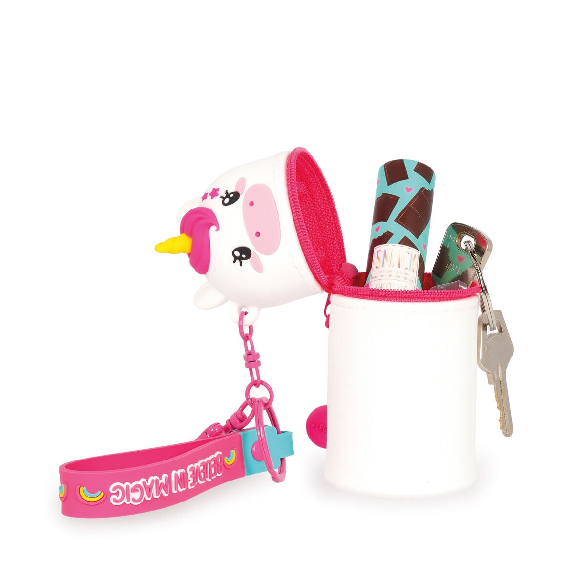 Legami - Monedero unicornio con llavero - Mini Kawaii