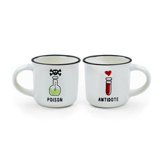 Legami - Juego de 2 tazas de café - Veneno y Antídoto - Espresso Dos