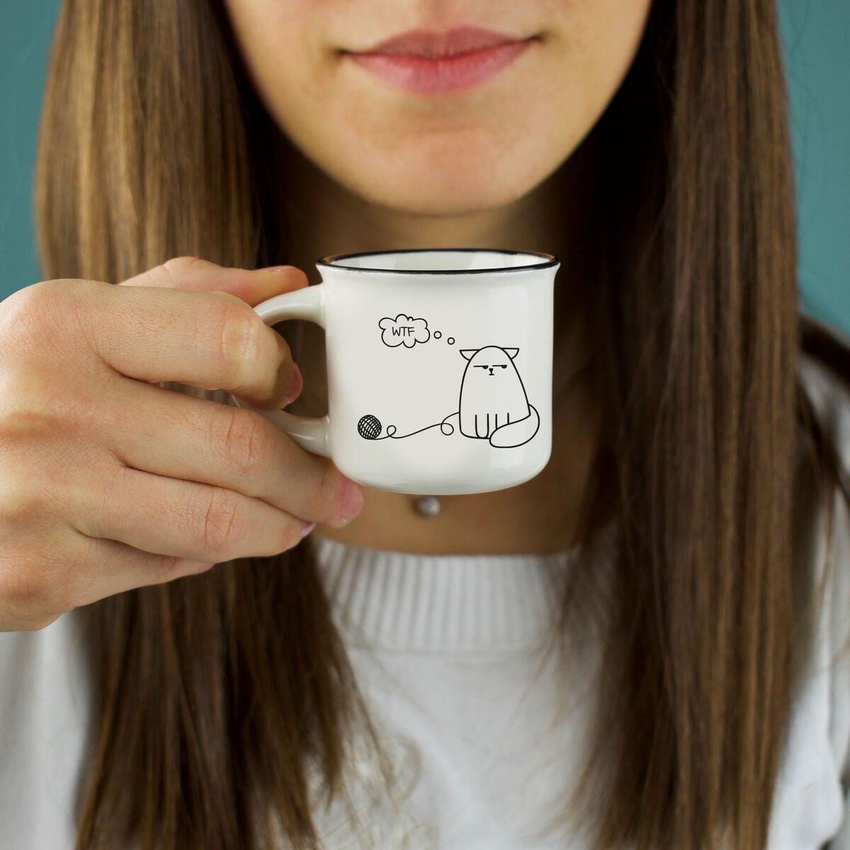 Legami - Juego de 2 tazas de café - Perro y Gato - Espresso Two