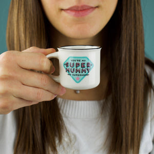 Legami - Set de 2 Tazas de Café - Super Mami y Super Papi - Espresso Two