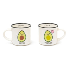 Legami - Set de 2 tazas de café - Aguacate - Espresso Two