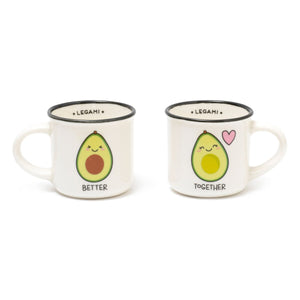 Legami - Set de 2 tazas de café - Aguacate - Espresso Two