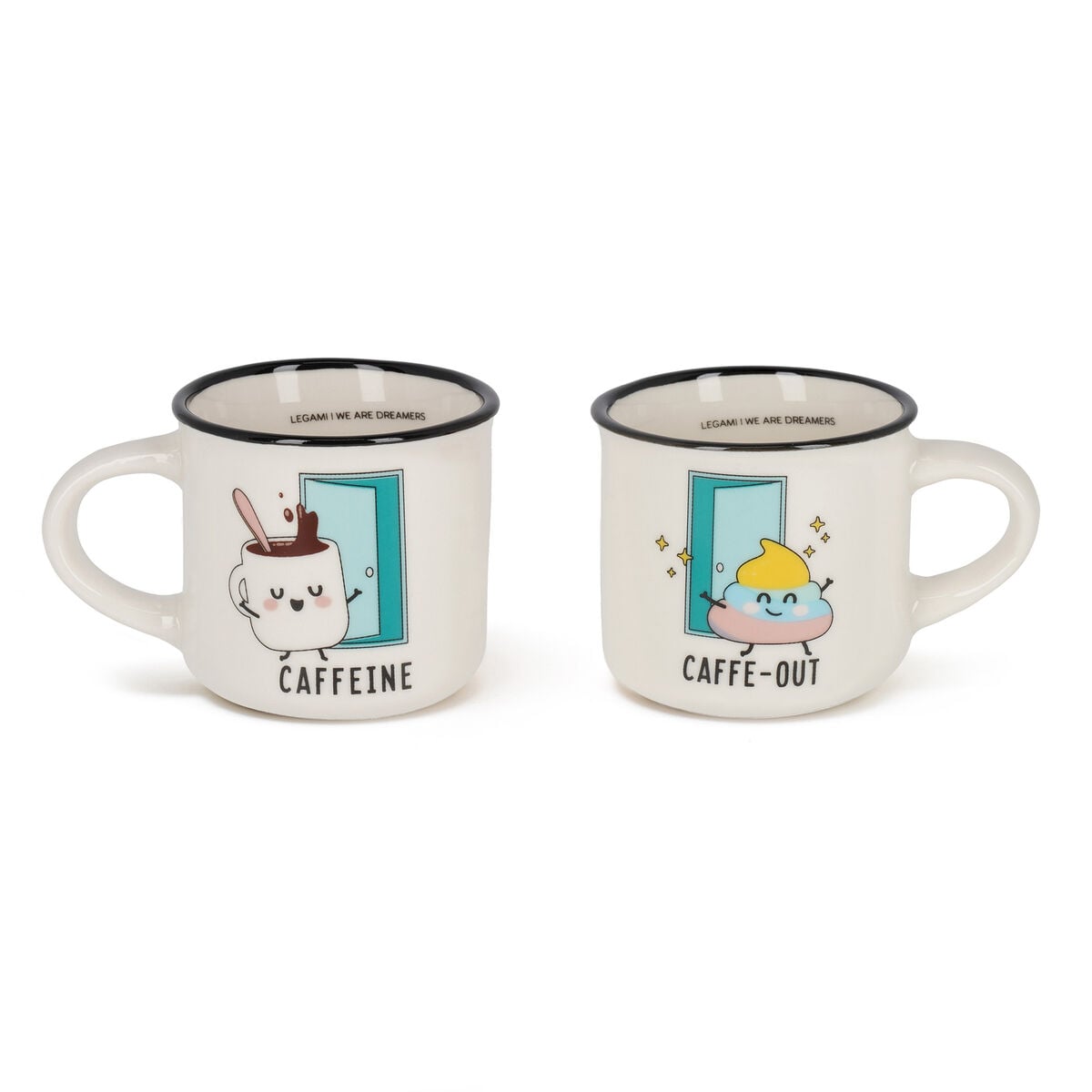 Legami - Juego de 2 tazas de café - Poo - Espresso Two