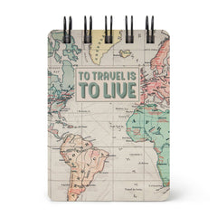 Legami - Cuaderno de espiral con tapa dura ilustrada - Mapa de viaje - Diario - Encuadernación en espiral