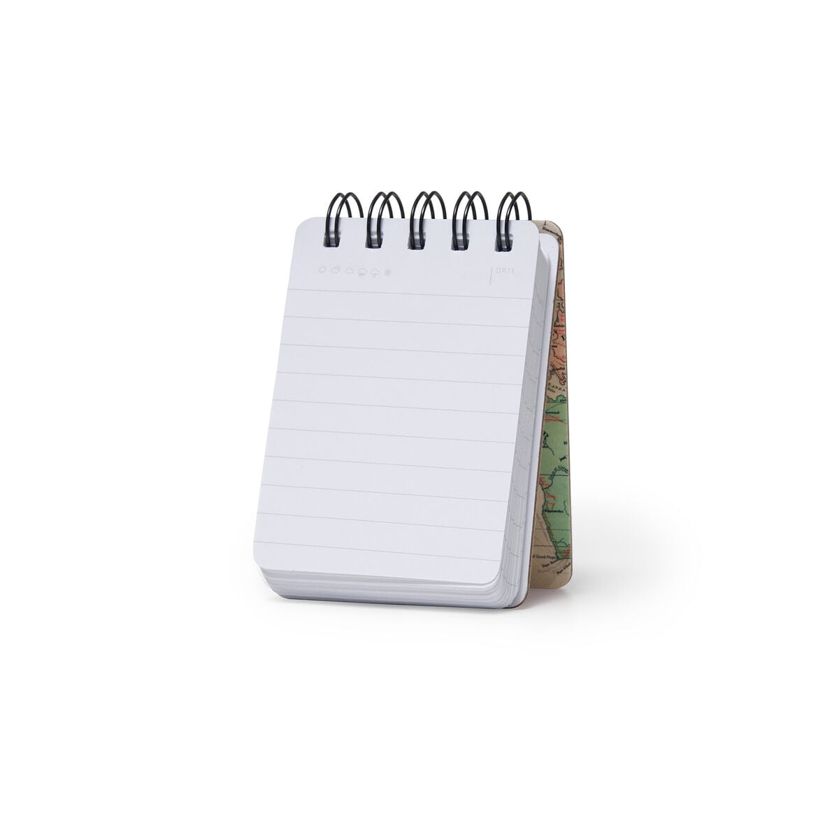 Legami - Cuaderno de espiral con tapa dura ilustrada - Mapa de viaje - Diario - Encuadernación en espiral