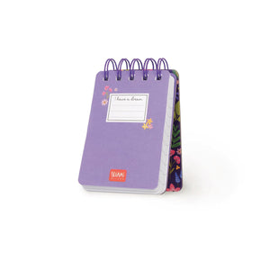 Legami - Cuaderno Rayado con Cubierta Dura Ilustrada - Flores - Jotter - Encuadernación en espiral