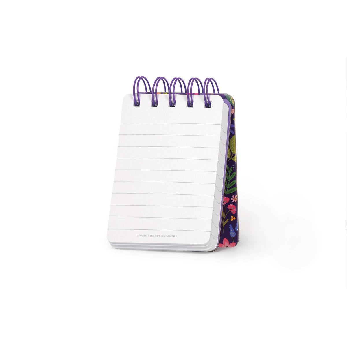 Legami - Cuaderno Rayado con Cubierta Dura Ilustrada - Flores - Jotter - Encuadernación en espiral