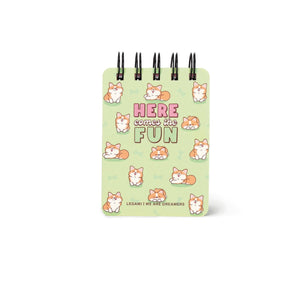 Legami - Cuaderno Rayado con Cubierta Dura Ilustrada - Corgi - Libreta - Encuadernación en Espiral