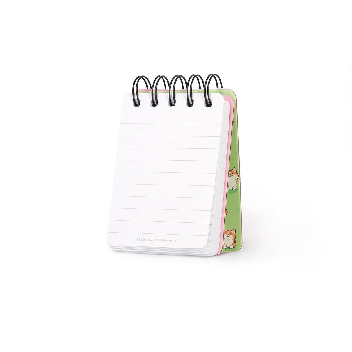 Legami - Cuaderno Rayado con Cubierta Dura Ilustrada - Corgi - Libreta - Encuadernación en Espiral