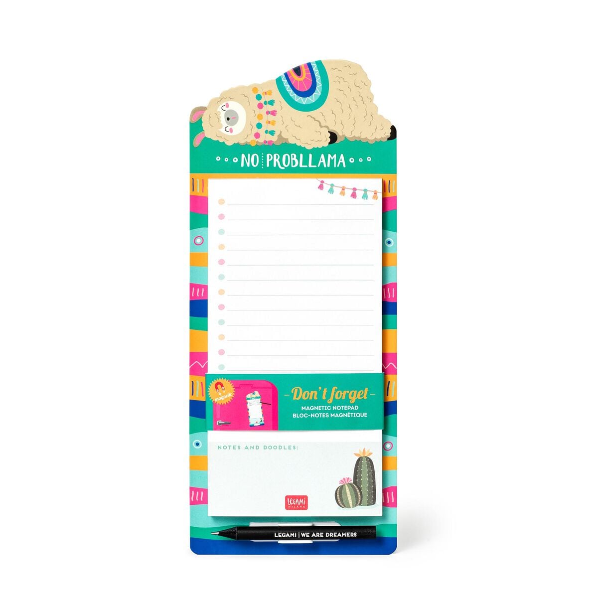 Legami - Cubo magnético para notas Llama - No Olvides