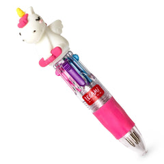 Legami - Mini Bolígrafo de 4 colores - Unicornio - Mini Magia Arcoíris