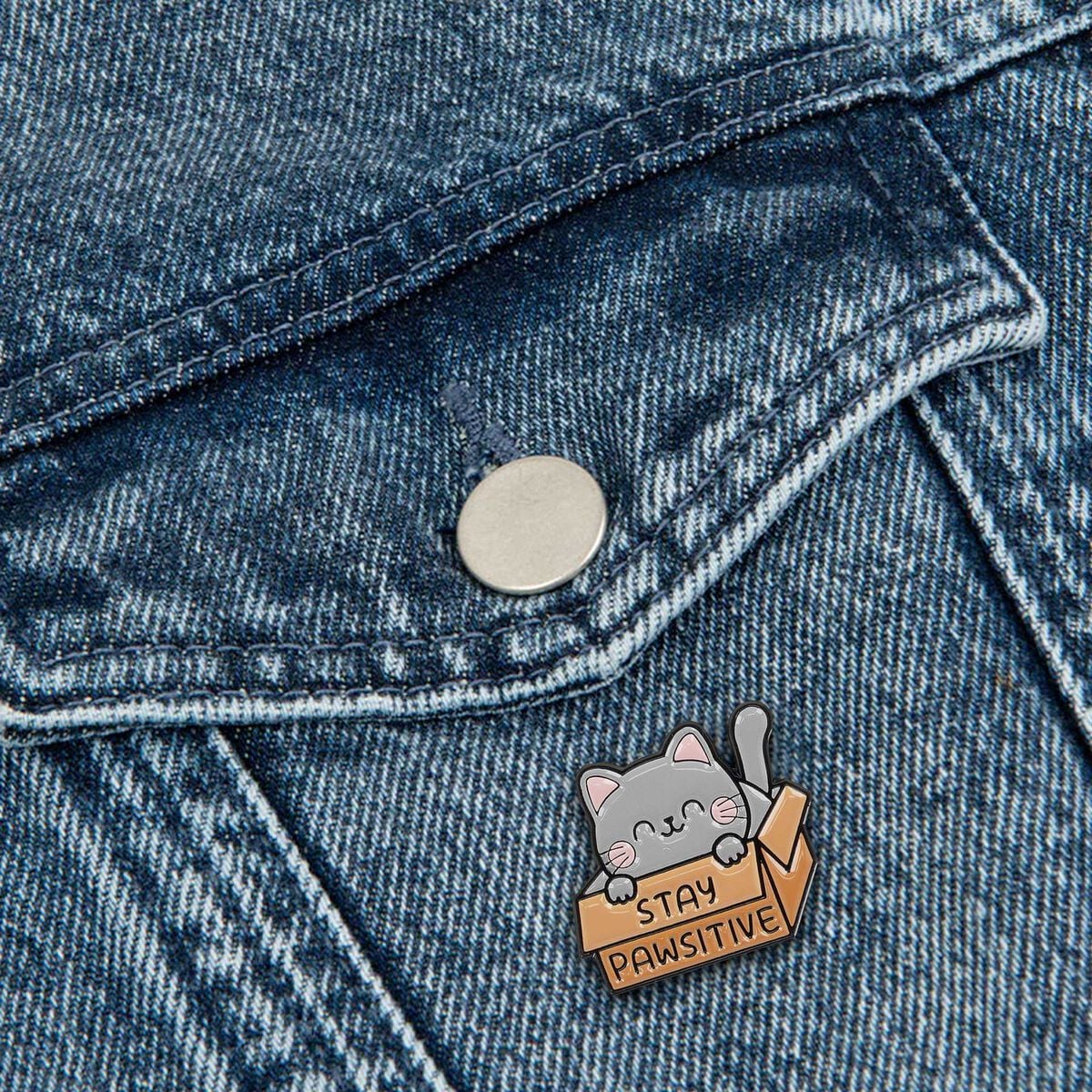 Legami - Pin de metal esmaltado gatito - ¡Personaliza tu estilo con un pin!