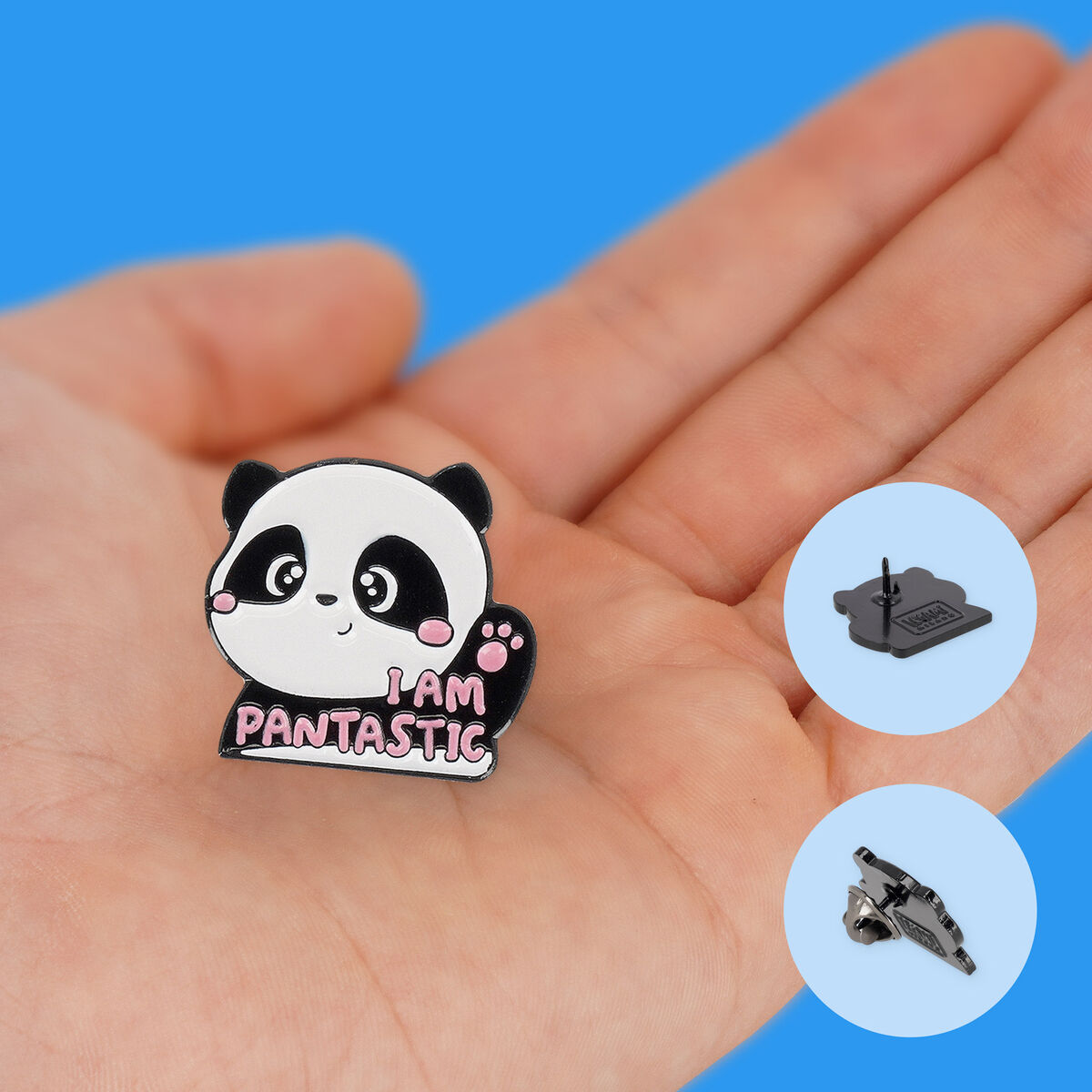 Legami - Pin de metal esmaltado Panda - ¡Crea tu estilo!
