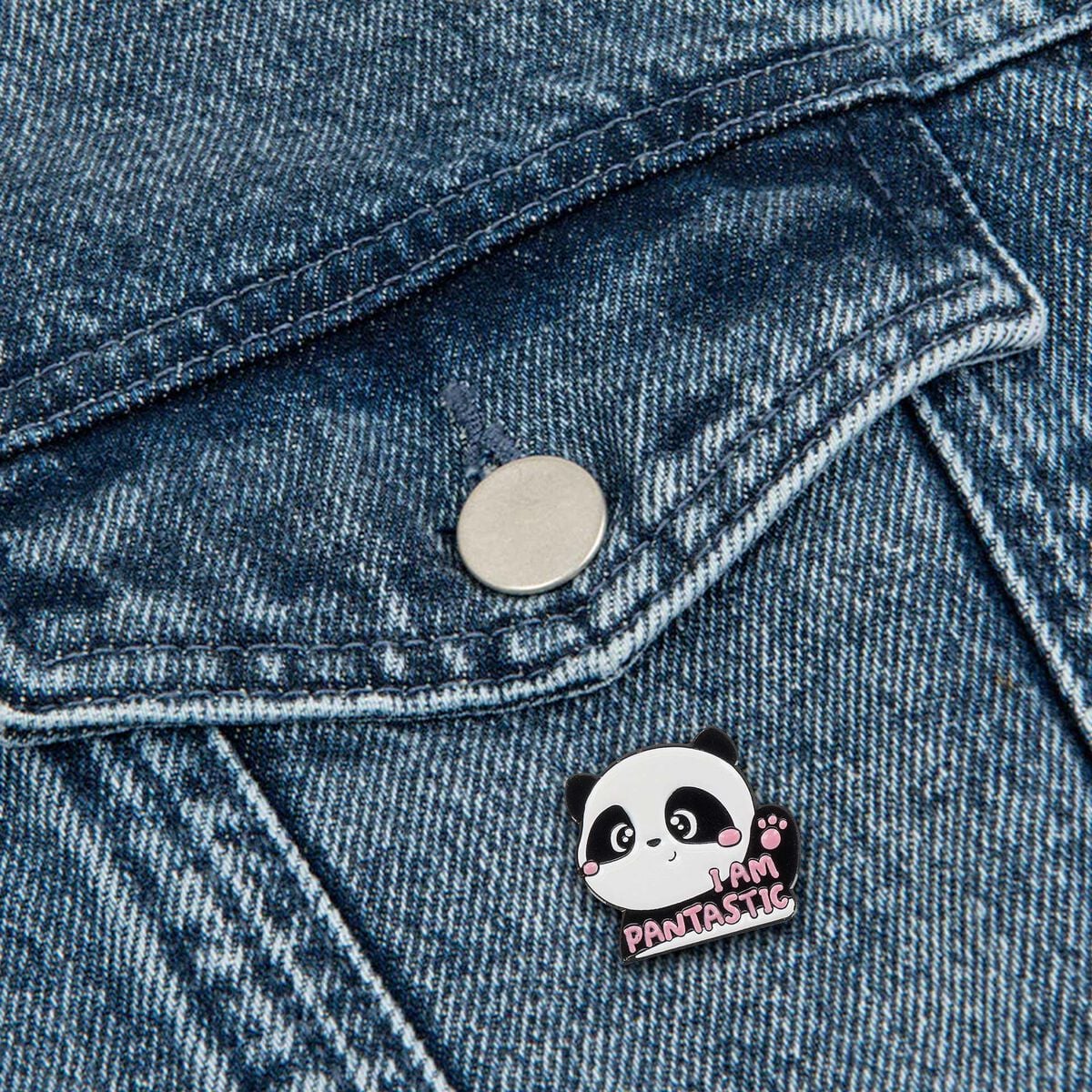 Legami - Pin de metal esmaltado Panda - ¡Crea tu estilo!