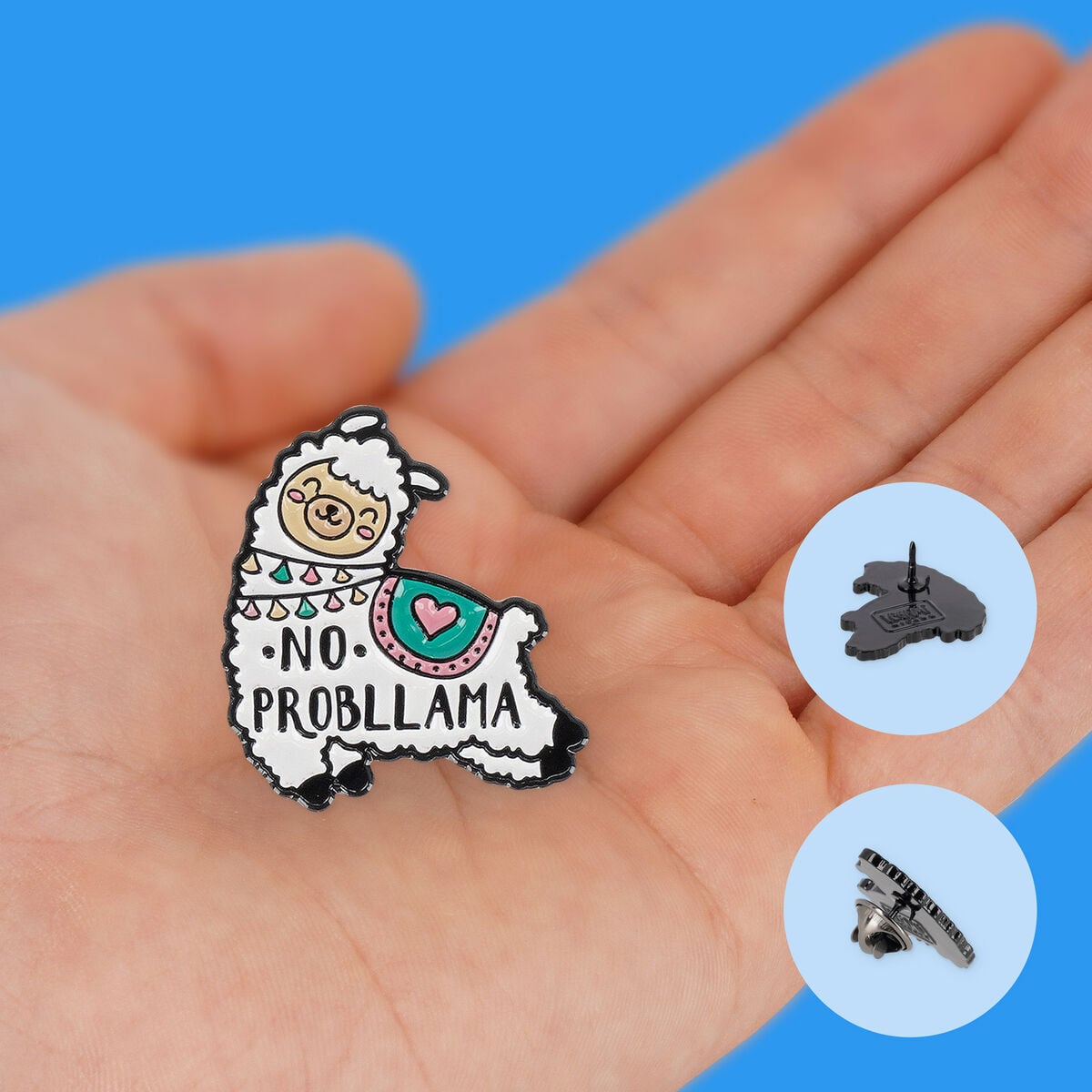 Legami - Pin de metal esmaltado Llama - ¡Personaliza tu estilo!