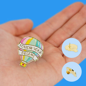 Legami - Pin Esmaltado de Metal Globo Aerostático - ¡Personaliza tu estilo!