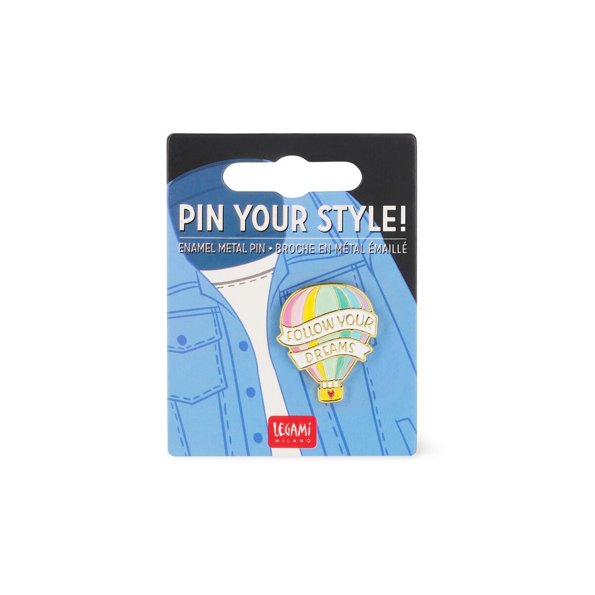 Legami - Pin Esmaltado de Metal Globo Aerostático - ¡Personaliza tu estilo!