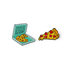 Legami - Pizza Esmaltado Pin Metálico - ¡Personaliza tu Estilo!