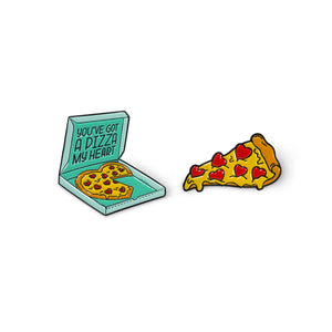Legami - Pizza Esmaltado Pin Metálico - ¡Personaliza tu Estilo!