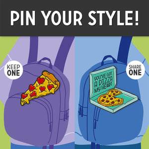 Legami - Pizza Esmaltado Pin Metálico - ¡Personaliza tu Estilo!