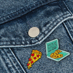 Legami - Pizza Esmaltado Pin Metálico - ¡Personaliza tu Estilo!