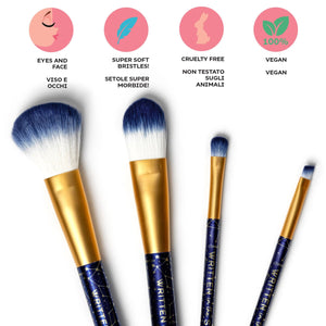 Legami - Juego de 4 brochas de maquillaje Stars - ¡Oh My Glow!